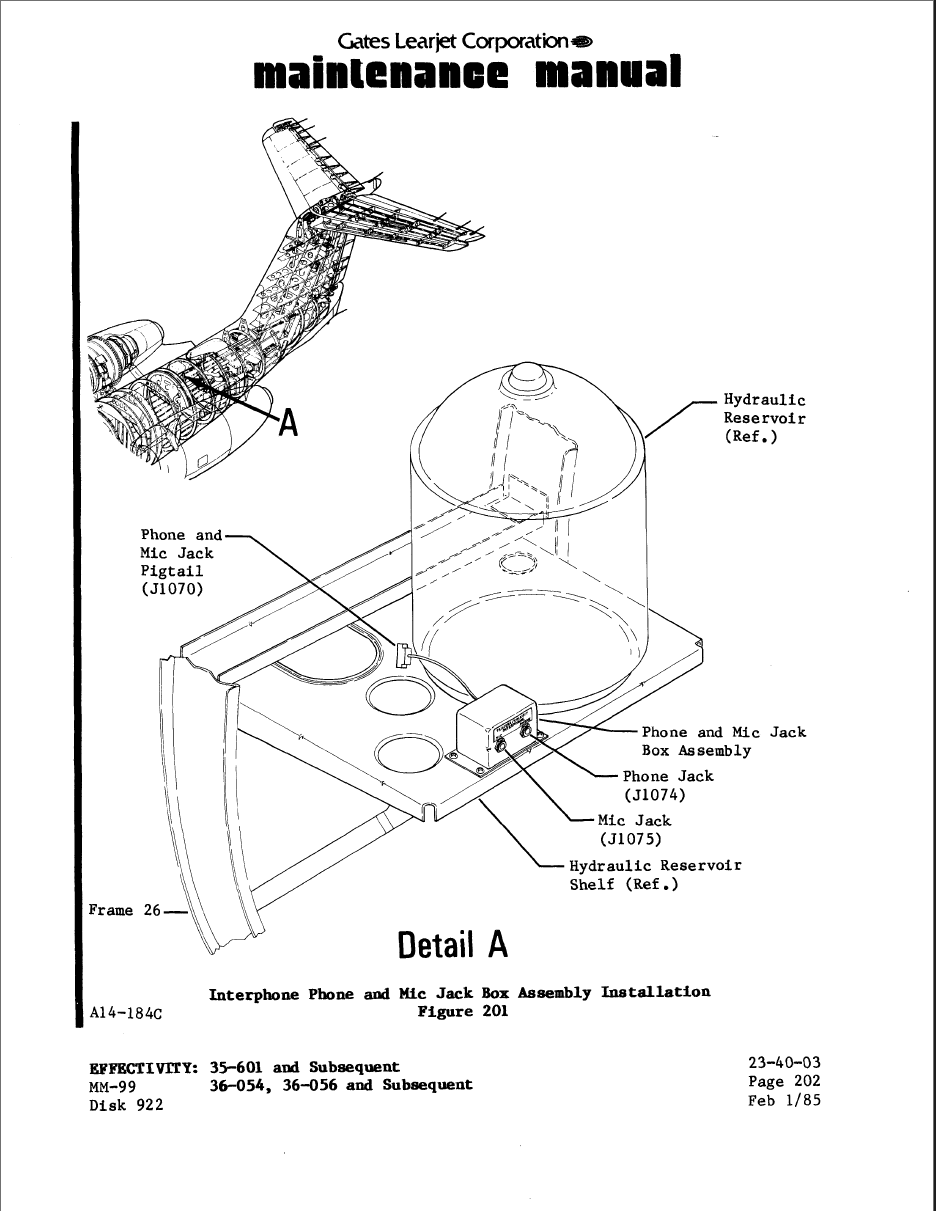 Learjet 35/35A 36/36A Maintenance Manual AMM Download