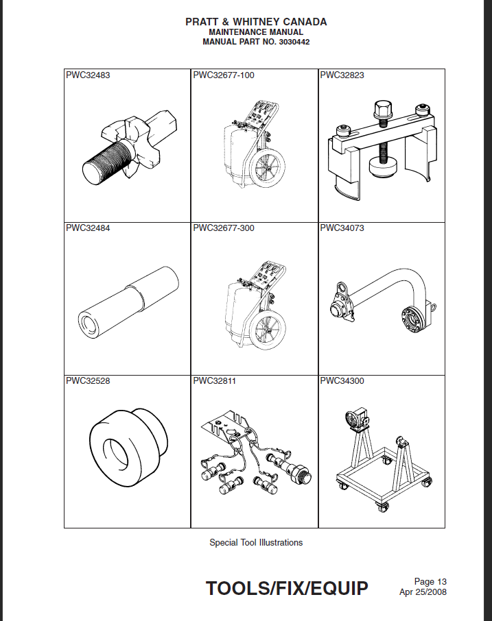 PT6A-11, 11AG, 15AG, 110, 112, 121 AMM Maintenance Manual