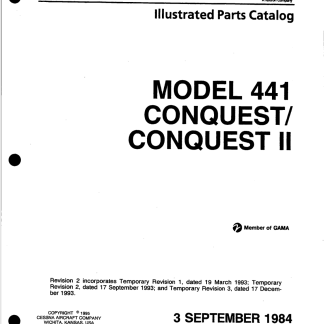 Cessna 441 Illustrated Parts Catalog (IPC) Download