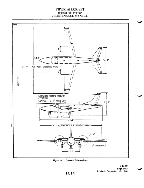 Piper Aerostar 600 Aircraft Maintenance Manual (AMM) Download