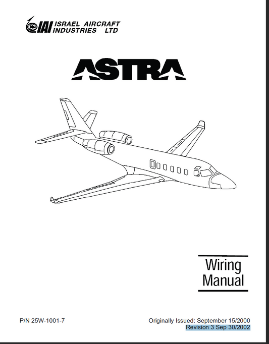 Gulfstream G100 Astra IAI Astra SPX Wiring Diagram Manual Download