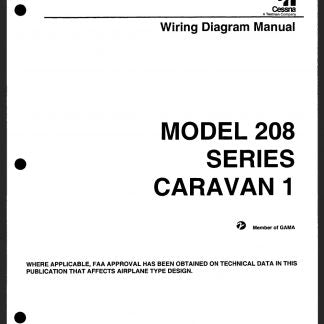 Cessna 208 Caravan Wire Diagram Manual (WDM) Download