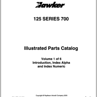 Hawker 700 (IPC) Illustrated Parts Catalog Download