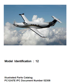 Pilatus PC-12 (IPC) Illustrated Parts Catalog Download