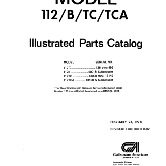 Commander 112/B/TC/TCA Illustrated Parts Catalog (IPC) Download